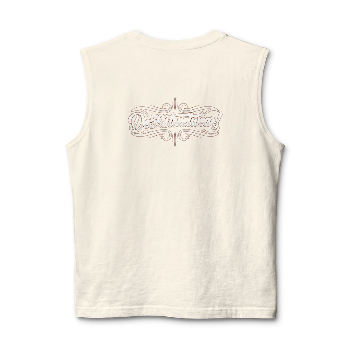 Des59streetwear Muscle Tank — Vintage Script Streetwear Tank Top