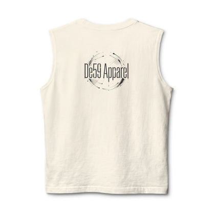 De59 Apparel Muscle Tank — Grunge Logo Sleeveless Tee