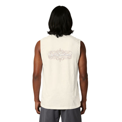 Des59streetwear Muscle Tank — Vintage Script Streetwear Tank Top