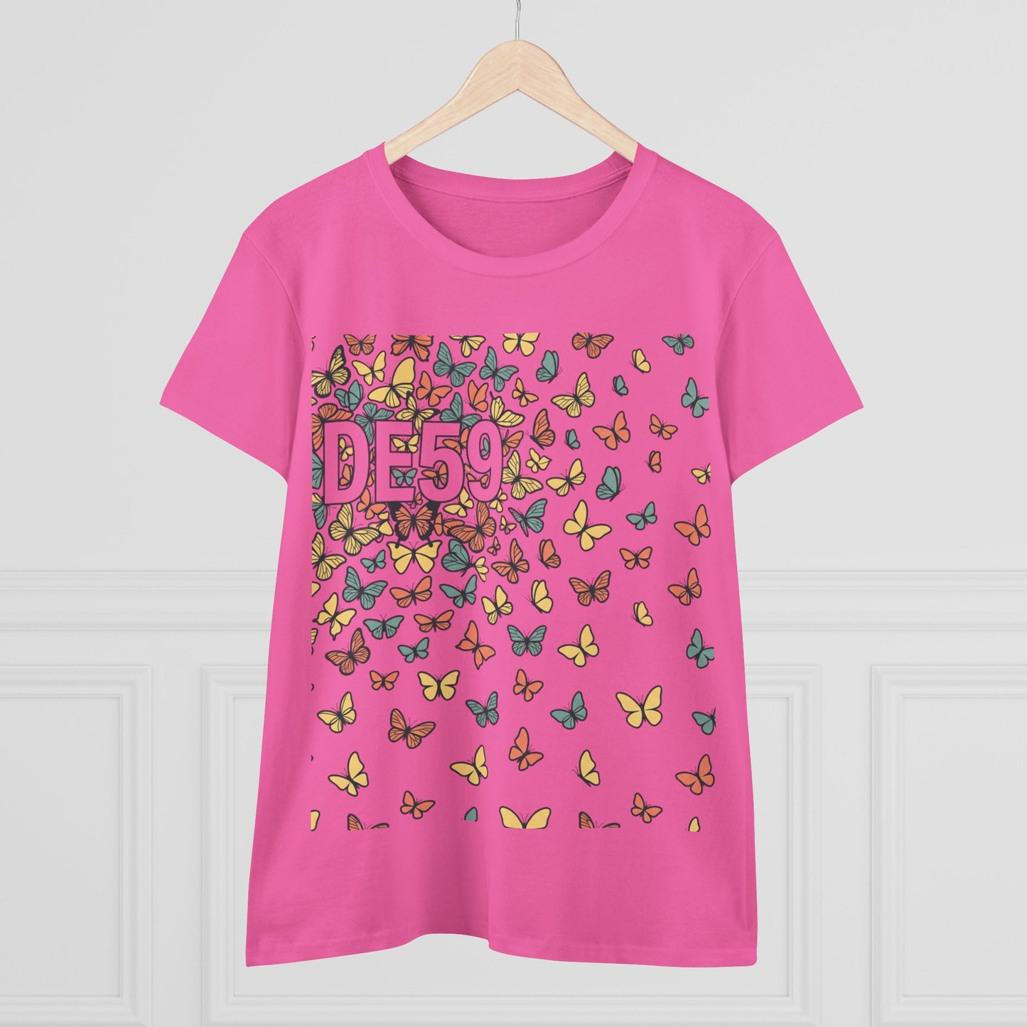 Butterfly Scatter Tee — DE59 Graphic Women's T-Shirt