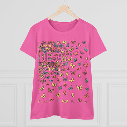 Butterfly Scatter Tee — DE59 Graphic Women's T-Shirt