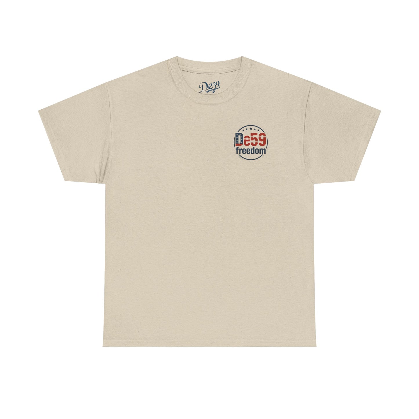 Freedom De59 T-Shirt — Patriotic USA Flag Logo Tee