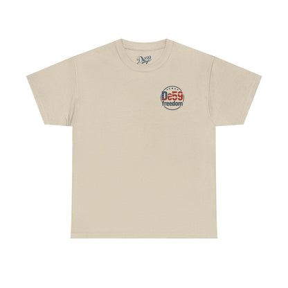 Freedom De59 T-Shirt — Patriotic USA Flag Logo Tee