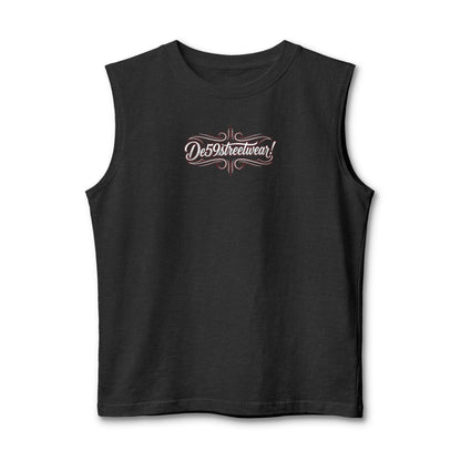 Des59streetwear Muscle Tank — Vintage Script Streetwear Tank Top