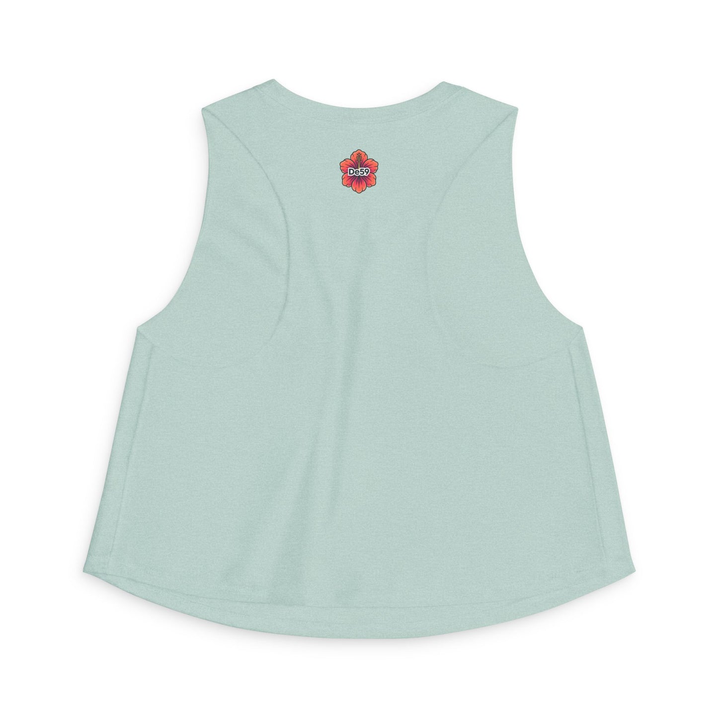 Crop Top — De59 Girls Floral Logo Muscle Tank