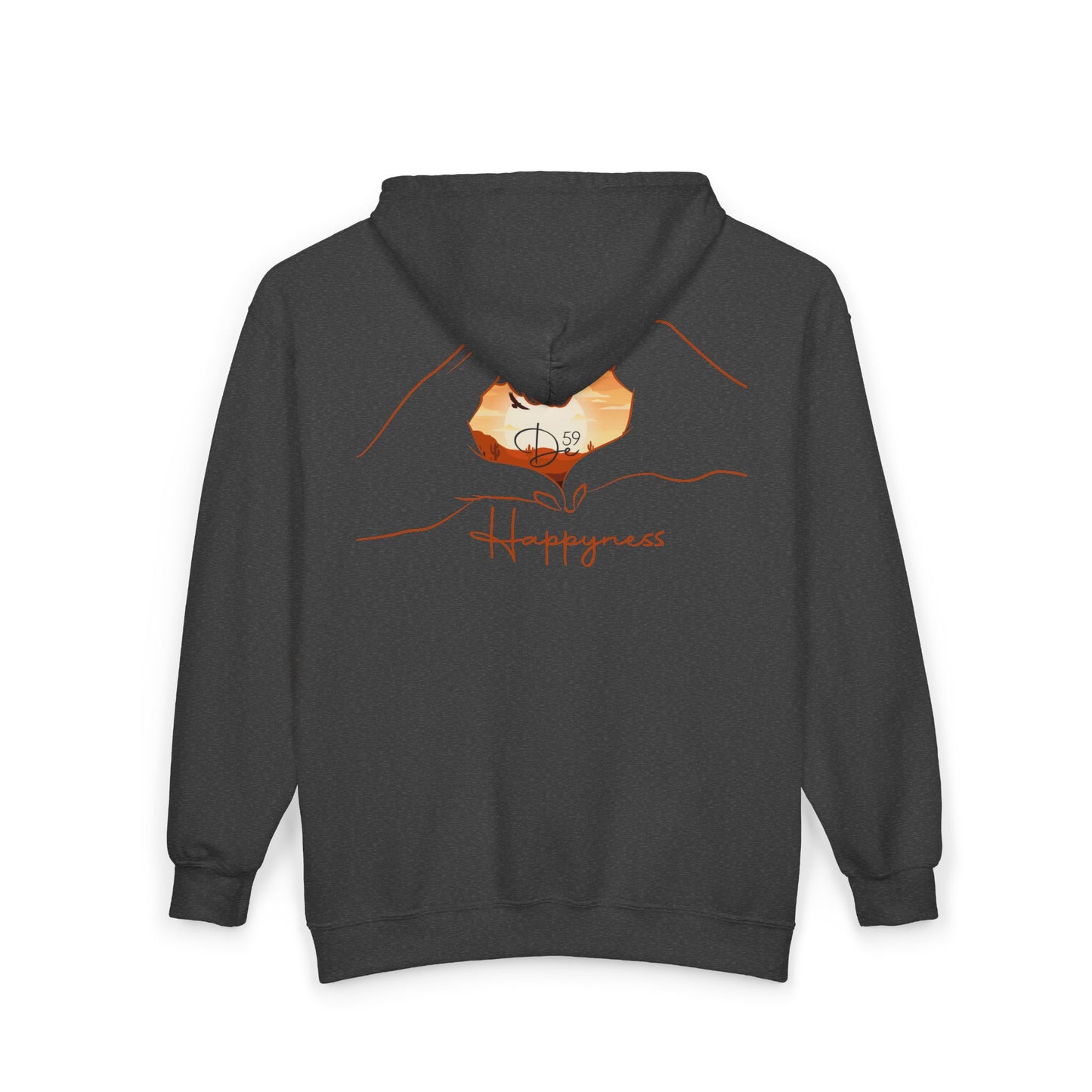 Unisex Heavy Blend™  HAPPYNESS Full Zip Hooded Sweatshirt