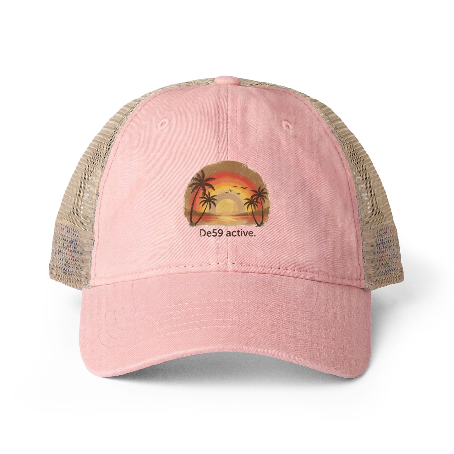 Women's Washed Mesh-Back Cap De59 active.