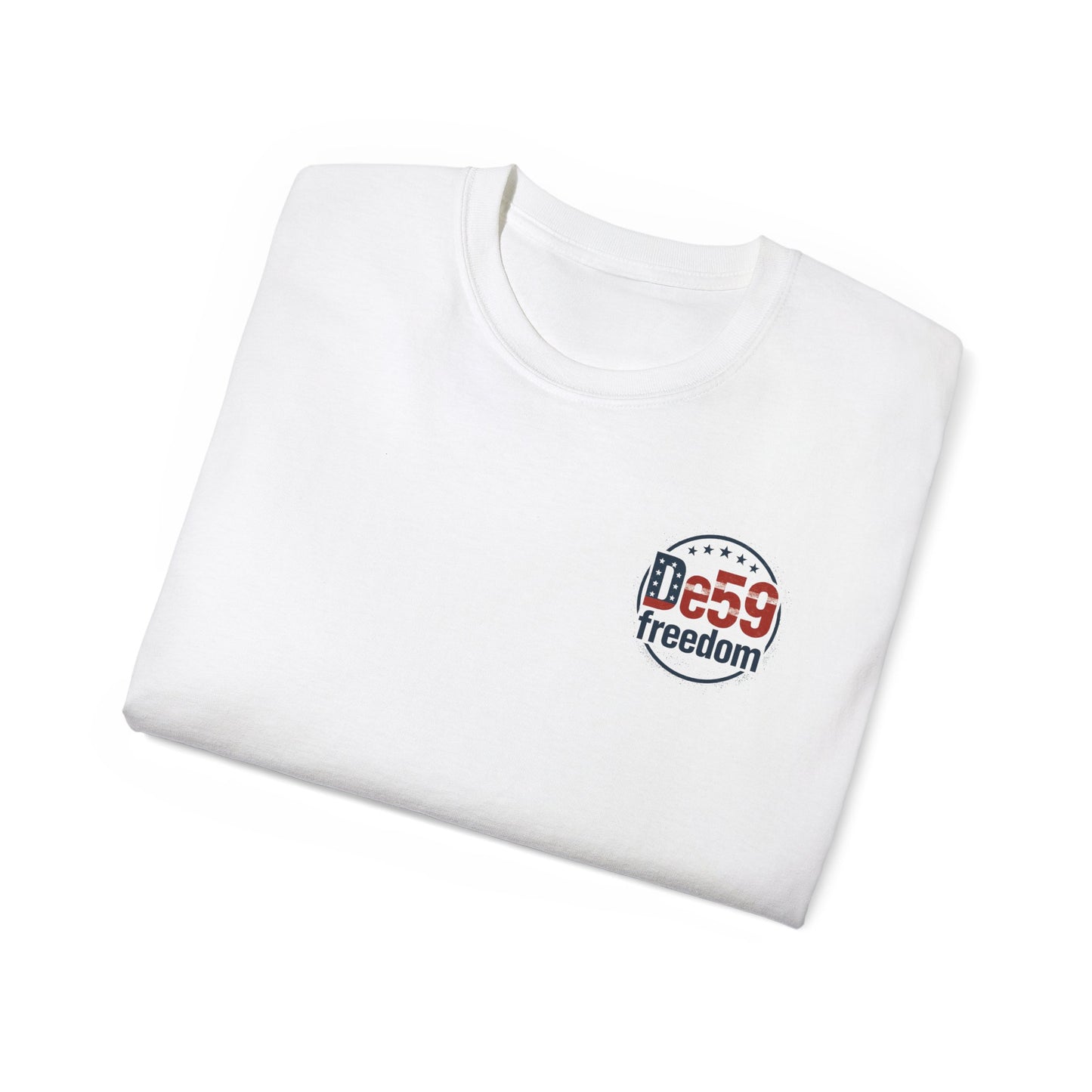 De59 Freedom T-Shirt — Patriotic USA Flag Logo Tee