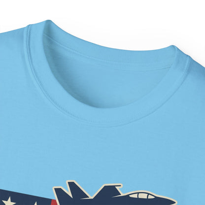 De59 Jet Fighter Tee — American Flag Military Aviation T‑Shirt