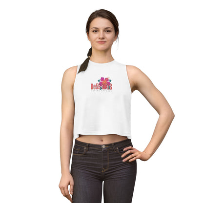 Crop Top — De59 Girls Floral Logo Muscle Tank