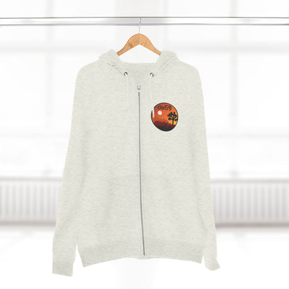 Desert Sunset Zip Hoodie — Joshua Tree Sunset Graphic Zip-Up