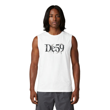 De59 Apparel Muscle Tank — Grunge Logo Sleeveless Tee