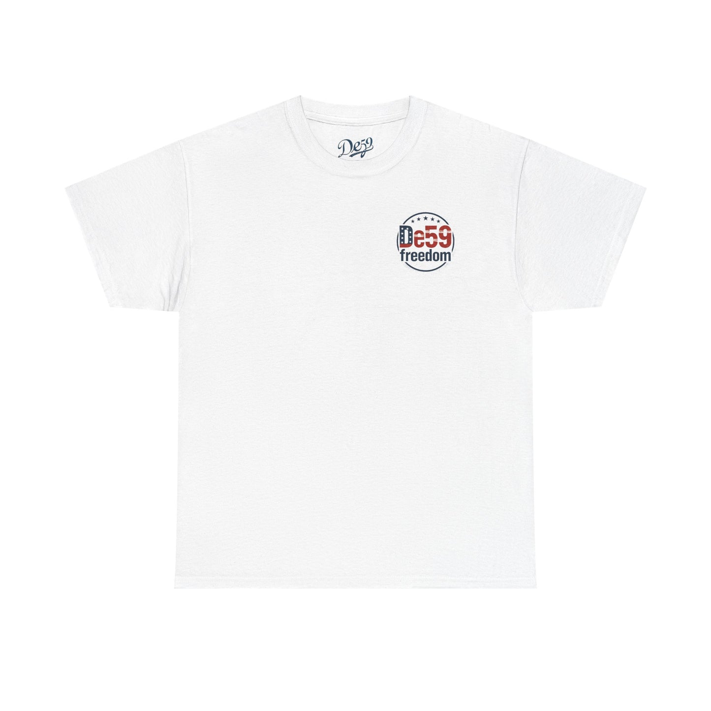 Freedom De59 T-Shirt — Patriotic USA Flag Logo Tee