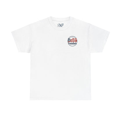 Freedom De59 T-Shirt — Patriotic USA Flag Logo Tee
