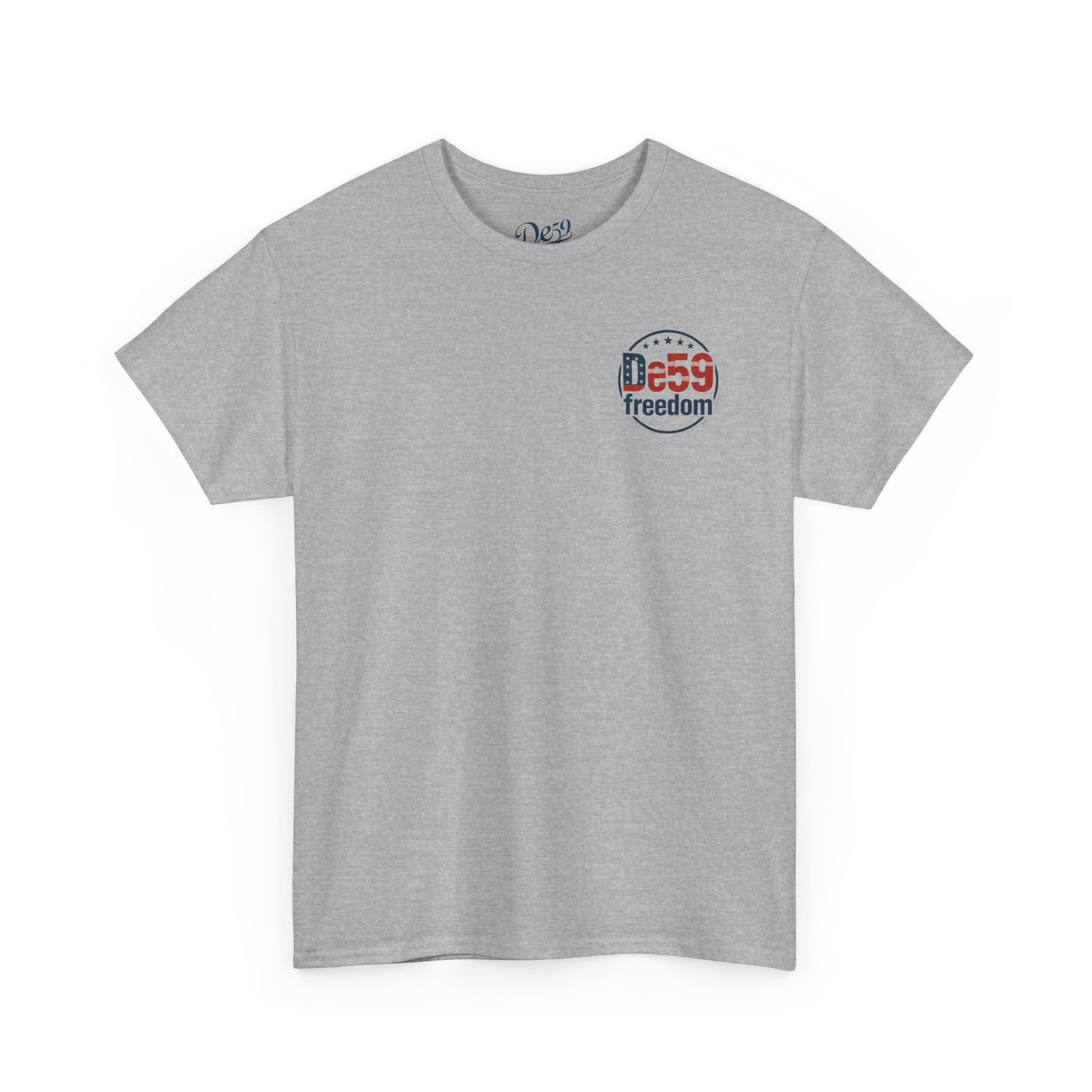 Freedom De59 T-Shirt — Patriotic USA Flag Logo Tee