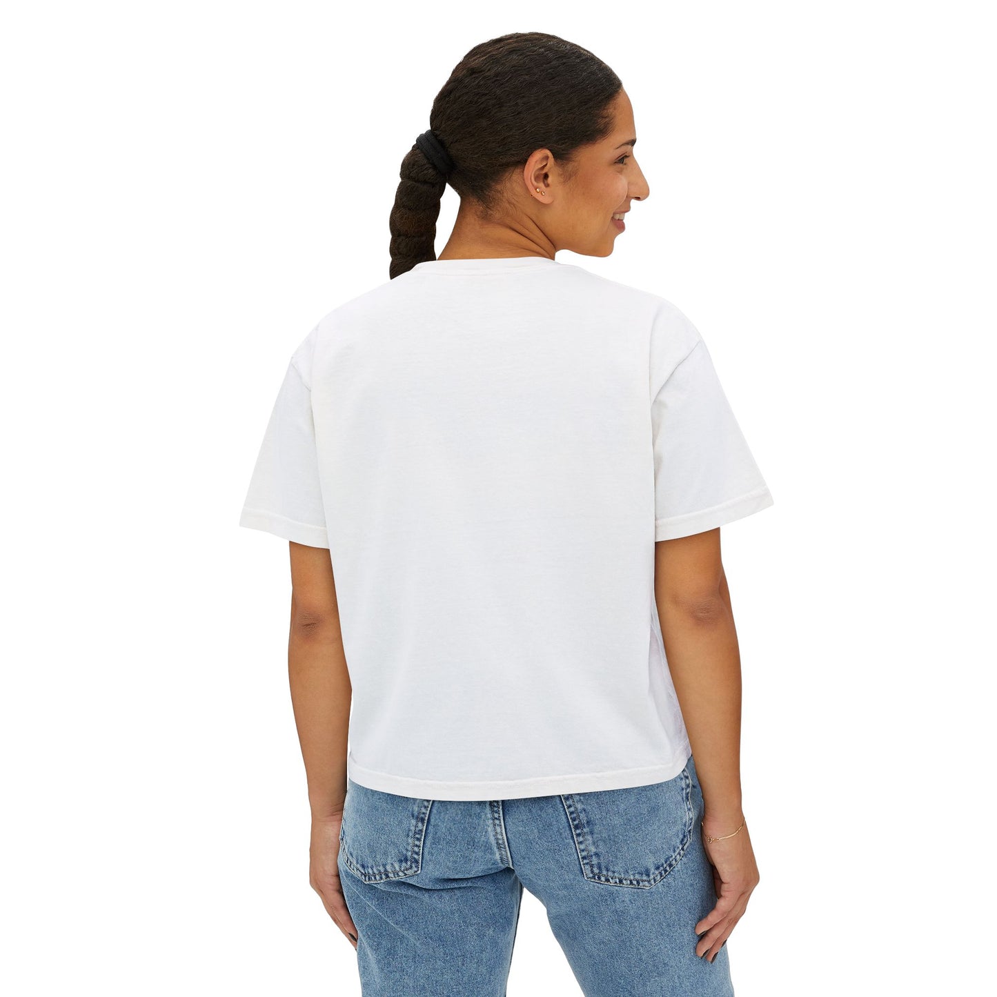 Women's Boxy Tee — 'De59  HIBISCUS  LOVE