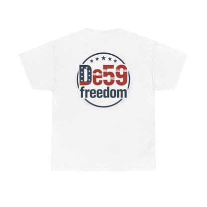Freedom De59 T-Shirt — Patriotic USA Flag Logo Tee