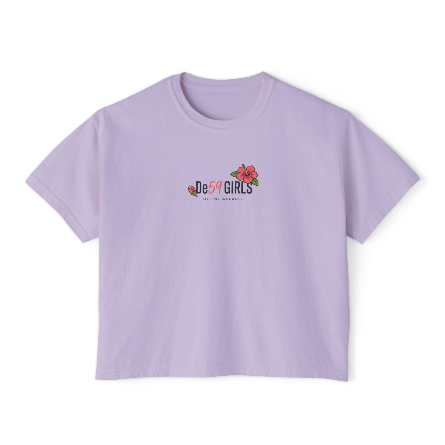 Women's Boxy Tee — 'De59  HIBISCUS  LOVE