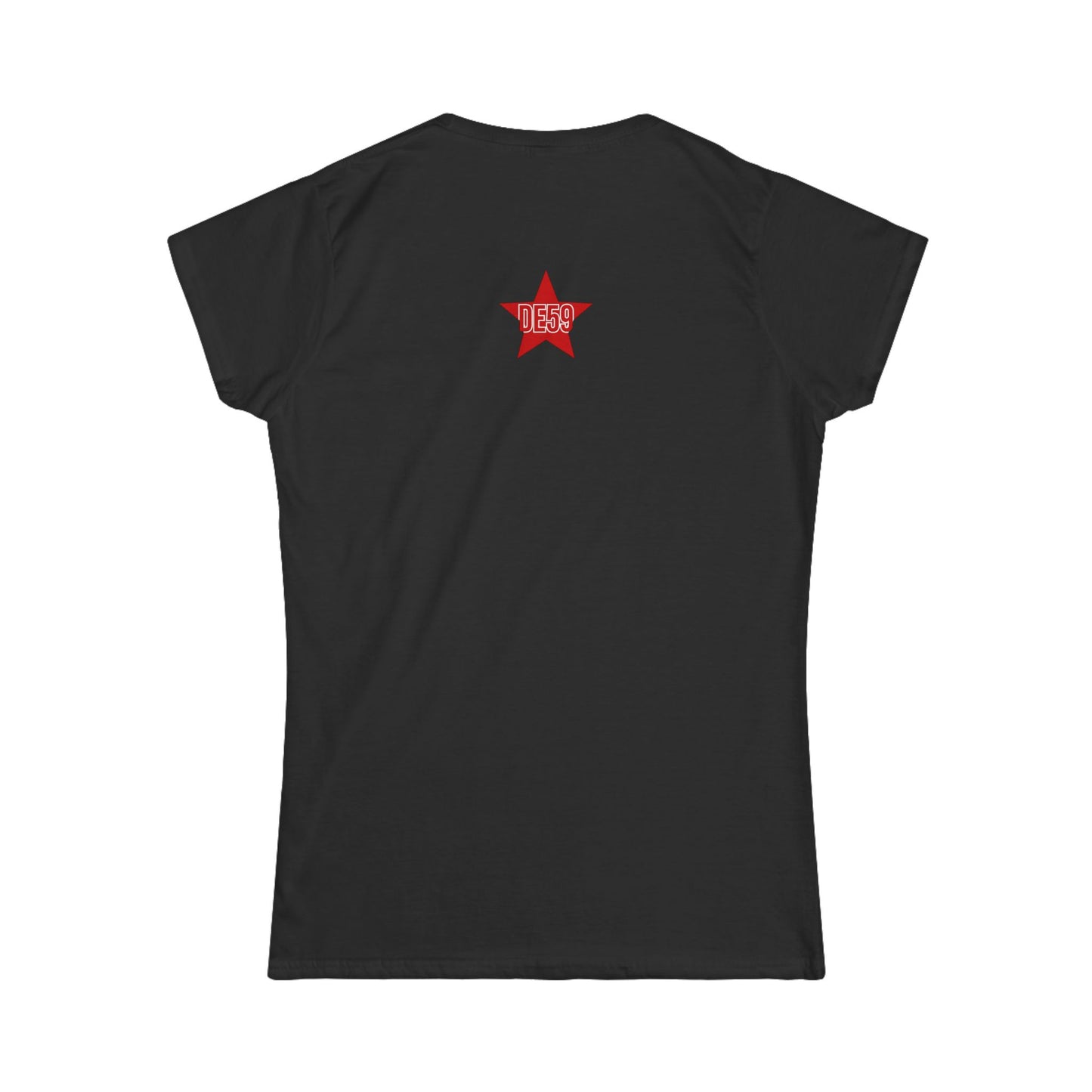 Women's Tee — Pastel Longhorn Skull (Red Star Back)