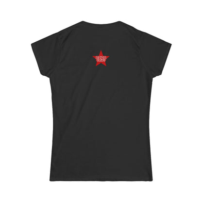 Women's Tee — Pastel Longhorn Skull (Red Star Back)
