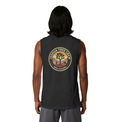 Joshua Tree Crew Muscle Tank — Vintage Desert Logo Tank Top