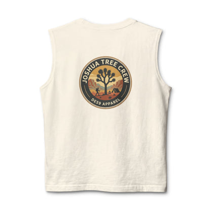 Joshua Tree Crew Muscle Tank — Vintage Desert Logo Tank Top