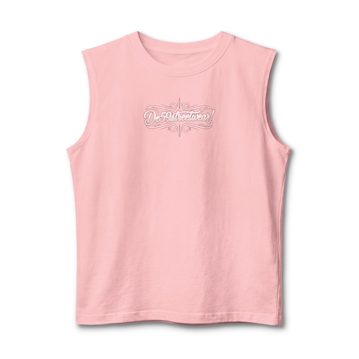 Des59streetwear Muscle Tank — Vintage Script Streetwear Tank Top