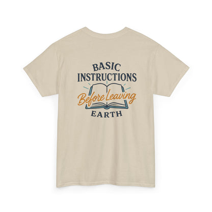 T‑Shirt — "Basic Instructions Before Leaving Earth" Graphic Tee