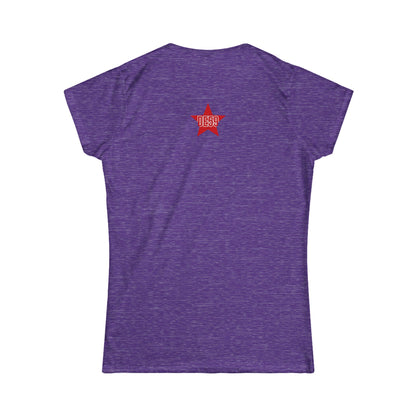 Women's Tee — Pastel Longhorn Skull (Red Star Back)