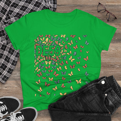 Butterfly Scatter Tee — DE59 Graphic Women's T-Shirt