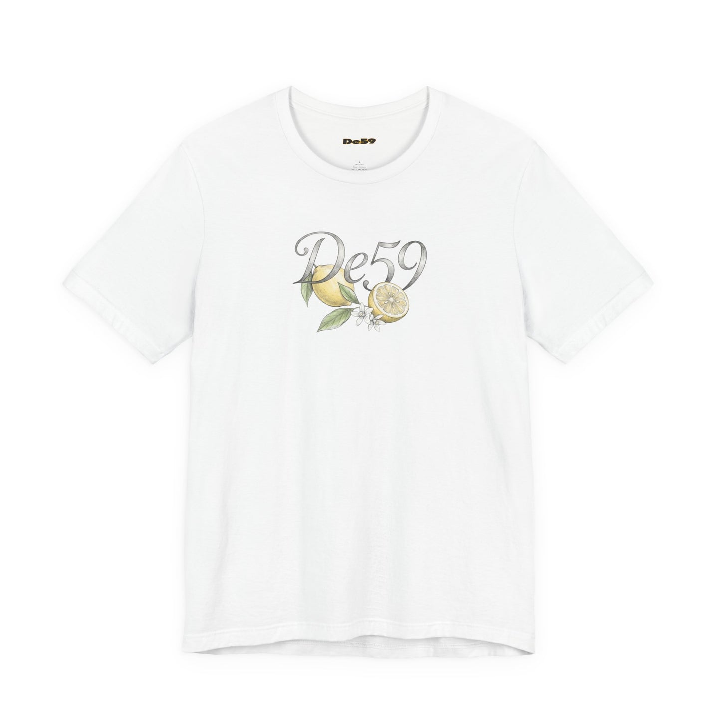 Lemon Blossom Tee — 'De59' Floral Graphic T-Shirt
