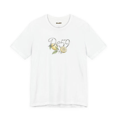 Lemon Blossom Tee — 'De59' Floral Graphic T-Shirt