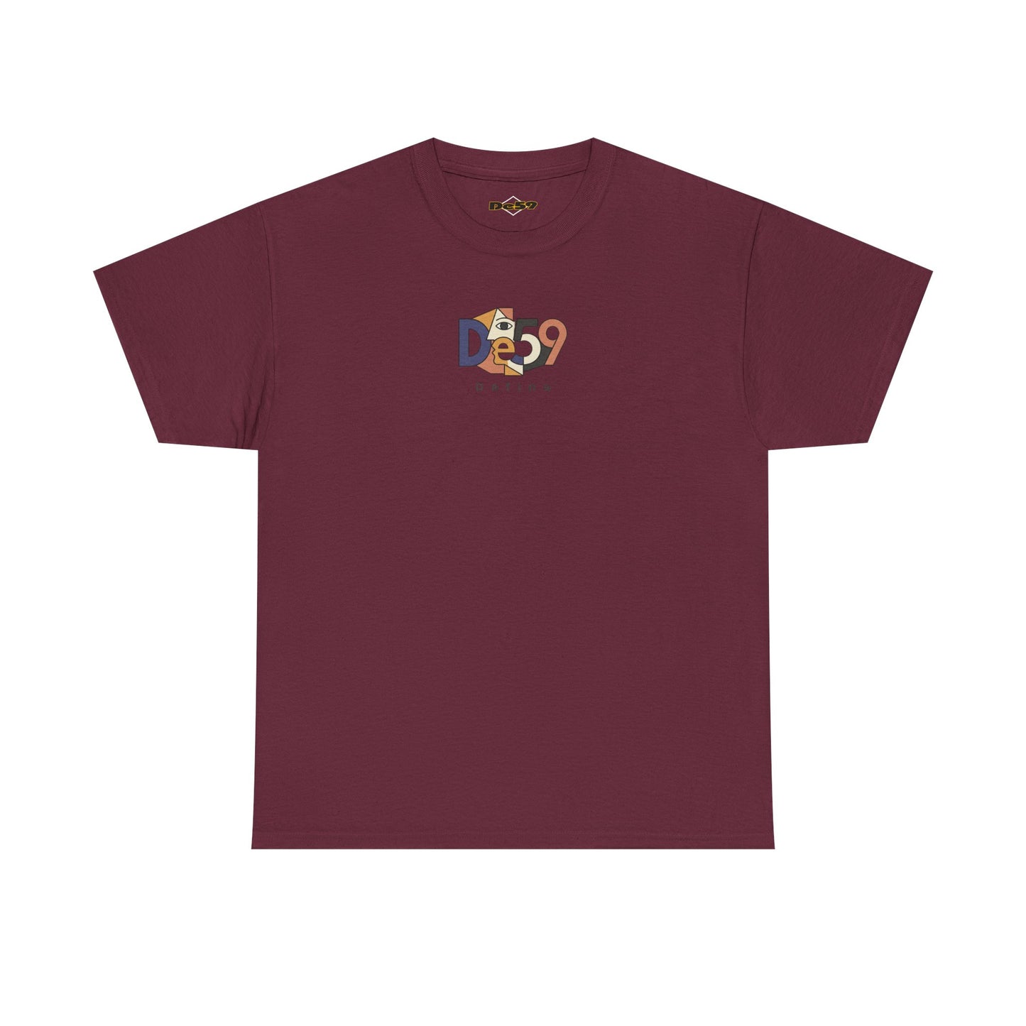 DE59 Abstract Geometric Retro Graphic T-Shirt