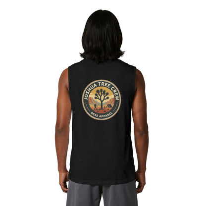 Joshua Tree Crew Muscle Tank — Vintage Desert Logo Tank Top