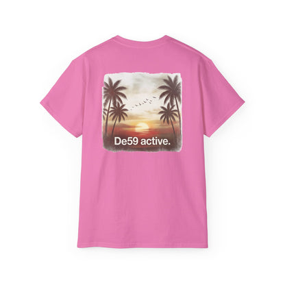 Sunset"De59 active." Text