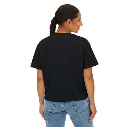 Retro Stripe Boxy Tee — Women's Vintage-Inspired Crop T-Shirt