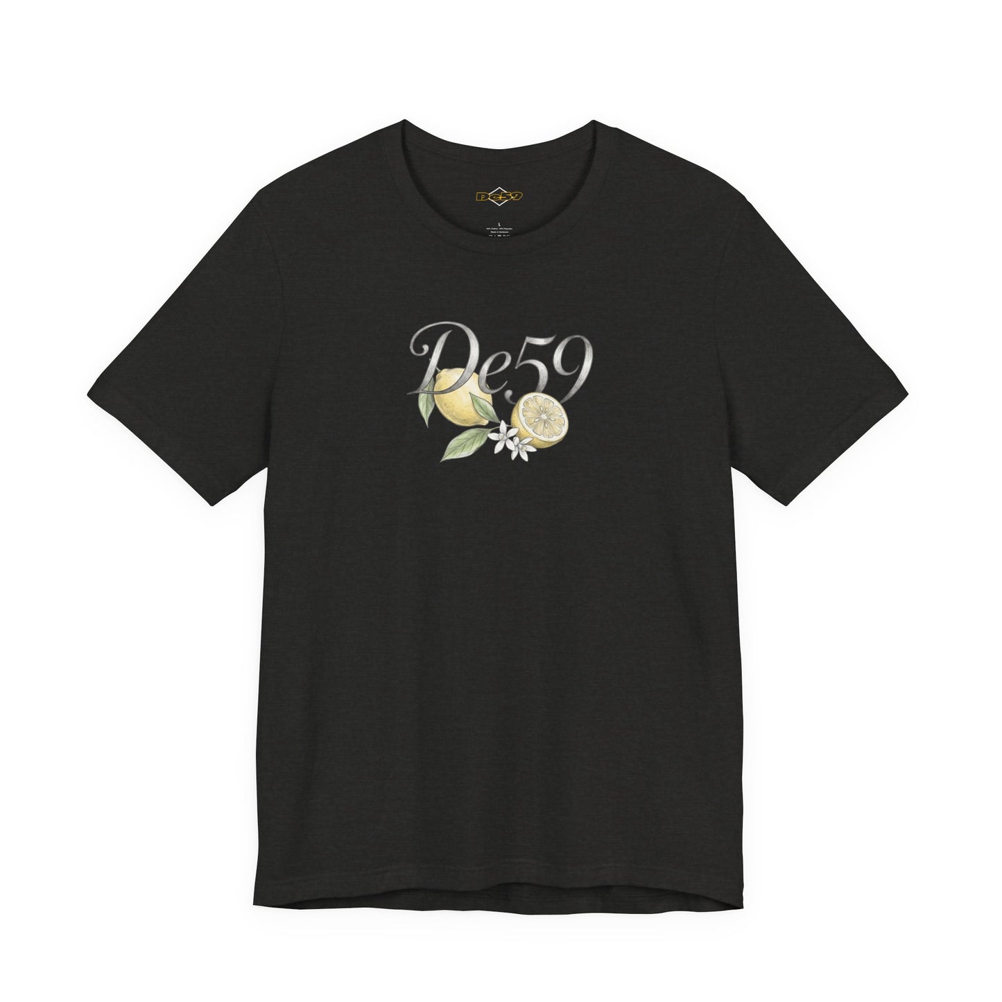 Lemon Blossom Tee — 'De59' Floral Graphic T-Shirt