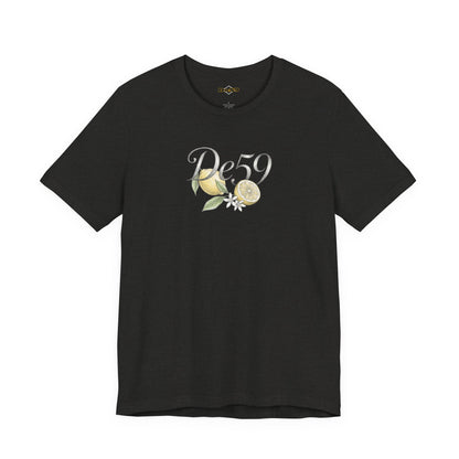 Lemon Blossom Tee — 'De59' Floral Graphic T-Shirt