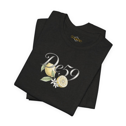 Lemon Blossom Tee — 'De59' Floral Graphic T-Shirt