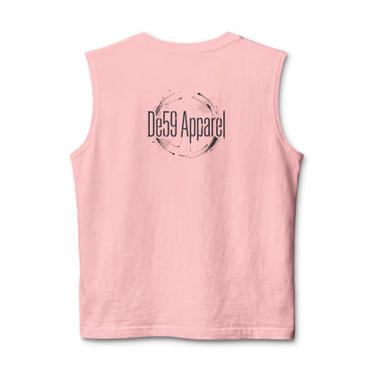 De59 Apparel Muscle Tank — Grunge Logo Sleeveless Tee