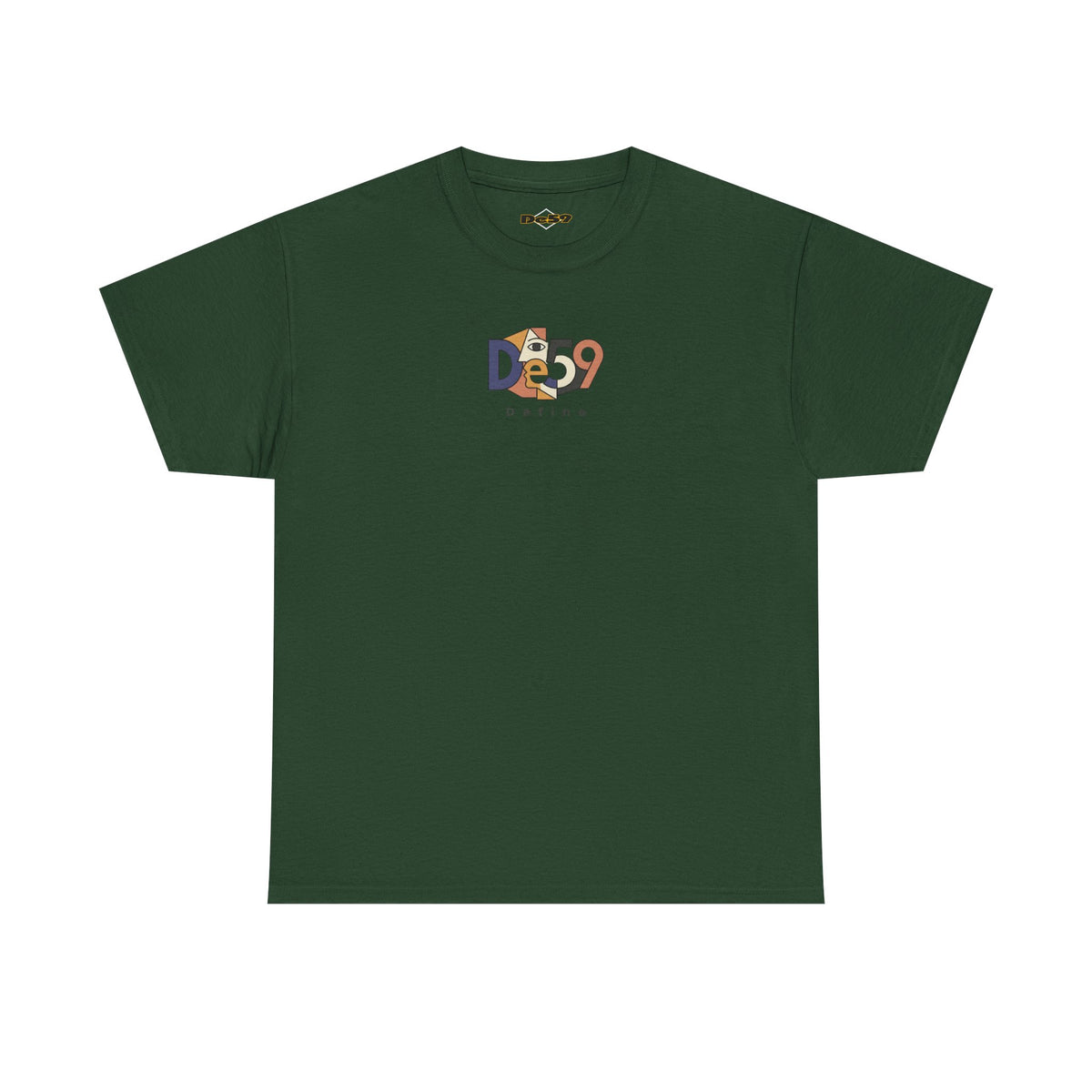 DE59 Abstract Geometric Retro Graphic T-Shirt